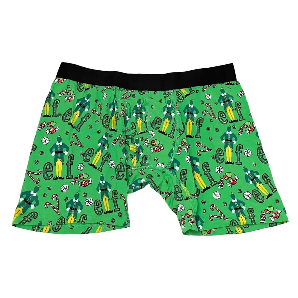 MeUndies Elf Holiday Print Boxer Brief Underwear Size Small